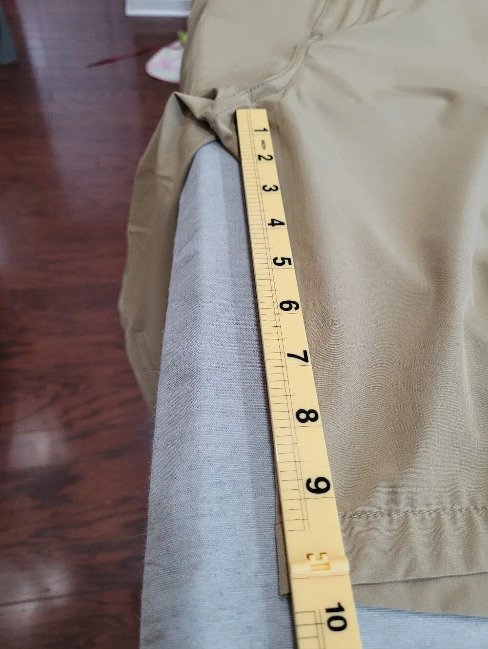 IRON CO Men's Khaki Cargo Shorts - Lightweight Utility Style